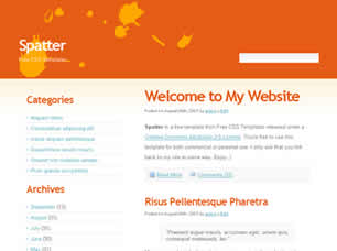 Preview spatter - FREE HTML CSS JavaScript Template