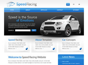 Preview speedracing - FREE HTML CSS JavaScript Template