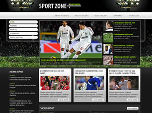 Preview sport zone - FREE HTML CSS JavaScript Template