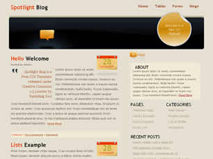 Preview spotlight blog - FREE HTML CSS JavaScript Template