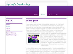 Preview springs awakening - FREE HTML CSS JavaScript Template