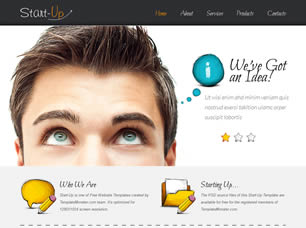 Preview start up - FREE HTML CSS JavaScript Template