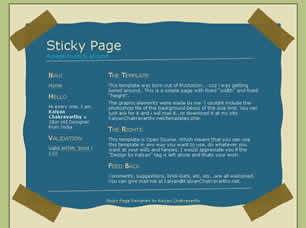 Preview sticky page - FREE HTML CSS JavaScript Template