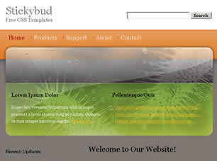 Preview stickybud - FREE HTML CSS JavaScript Template