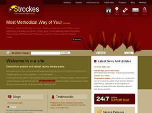 Preview strockes - FREE HTML CSS JavaScript Template