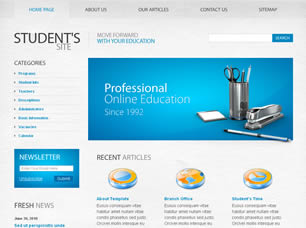 Preview students site - FREE HTML CSS JavaScript Template