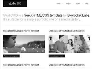 Preview studio 980 - FREE HTML CSS JavaScript Template