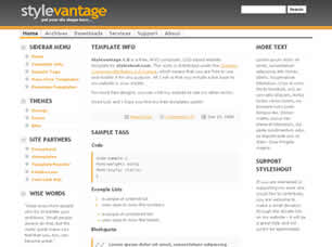 Preview stylevantage 1 0 - FREE HTML CSS JavaScript Template