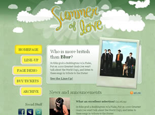 Preview summer of love - FREE HTML CSS JavaScript Template