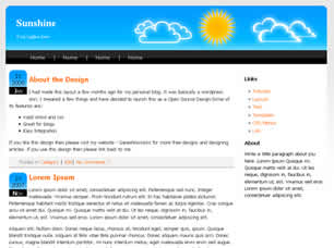 Preview sunshine - FREE HTML CSS JavaScript Template