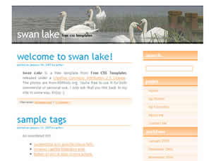 Preview swan lake - FREE HTML CSS JavaScript Template