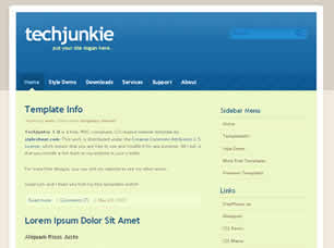 Preview techjunkie 1 0 - FREE HTML CSS JavaScript Template