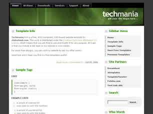 Preview techmania 1 1 - FREE HTML CSS JavaScript Template