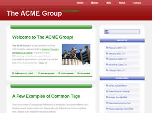 Preview the acme group - FREE HTML CSS JavaScript Template