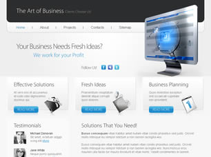 Preview the art of business - FREE HTML CSS JavaScript Template