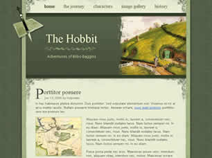 Preview the hobbit - FREE HTML CSS JavaScript Template