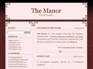 Preview the manor - FREE HTML CSS JavaScript Template