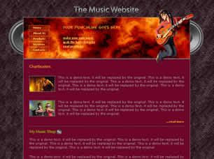 Preview the music website - FREE HTML CSS JavaScript Template