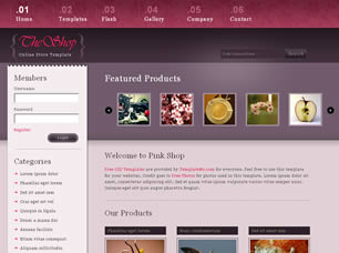 Preview the shop - FREE HTML CSS JavaScript Template