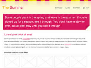 Preview the summer - FREE HTML CSS JavaScript Template