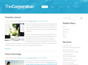 Preview thecorporation - FREE HTML CSS JavaScript Template