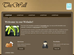 Preview thewall - FREE HTML CSS JavaScript Template