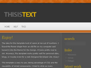 Preview thisistext - FREE HTML CSS JavaScript Template