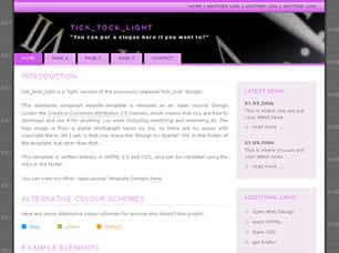 Preview tick tock light - FREE HTML CSS JavaScript Template