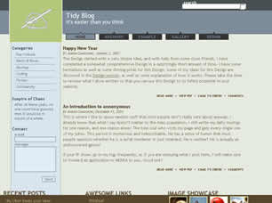 Preview tidy blog - FREE HTML CSS JavaScript Template