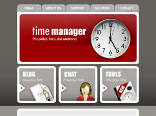 Preview time manager - FREE HTML CSS JavaScript Template