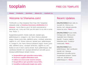 Preview tooplain - FREE HTML CSS JavaScript Template