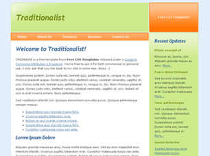 Preview traditionalist - FREE HTML CSS JavaScript Template