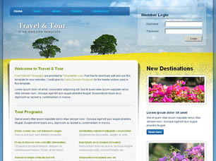 Preview travel and tour - FREE HTML CSS JavaScript Template