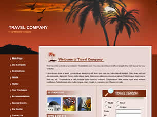 Preview travel company - FREE HTML CSS JavaScript Template