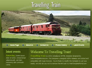 Preview travelling train - FREE HTML CSS JavaScript Template