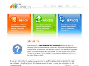 Preview trial services - FREE HTML CSS JavaScript Template