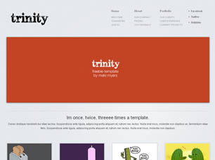 Preview trinity - FREE HTML CSS JavaScript Template