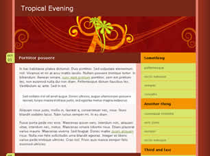 Preview tropical evening - FREE HTML CSS JavaScript Template