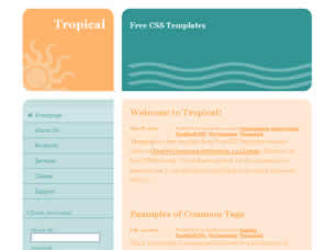 Preview tropical - FREE HTML CSS JavaScript Template