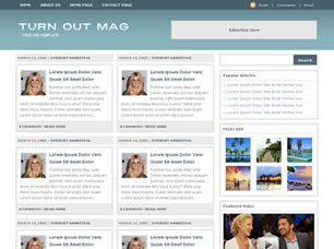 Preview turn out mag - FREE HTML CSS JavaScript Template