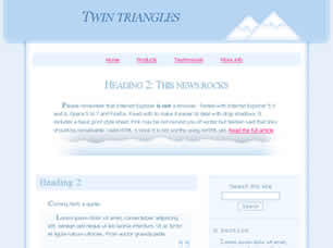 Preview twin triangles - FREE HTML CSS JavaScript Template