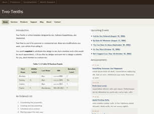 Preview two tenths - FREE HTML CSS JavaScript Template