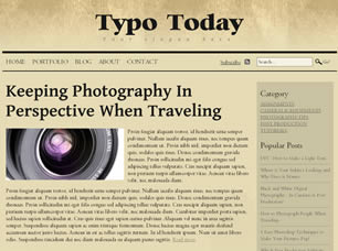 Preview typo today - FREE HTML CSS JavaScript Template