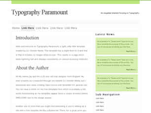 Preview typography paramount - FREE HTML CSS JavaScript Template