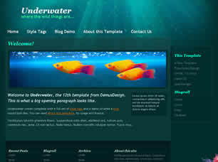 Preview underwater - FREE HTML CSS JavaScript Template