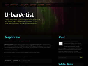 Preview urbanartist 1 0 - FREE HTML CSS JavaScript Template