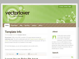 Preview vectorlover 1 0 - FREE HTML CSS JavaScript Template