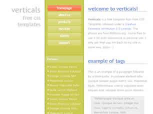 Preview verticals - FREE HTML CSS JavaScript Template