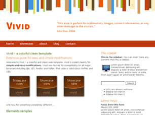 Preview vivid - FREE HTML CSS JavaScript Template