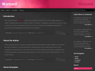 Preview warped - FREE HTML CSS JavaScript Template